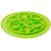 Миска рельефная силиконовая (волны) 24см салатовая 21004/Пет Лайн