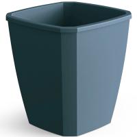 Кашпо Лаунж 4л квадрат чернильно-серое с вставкой С372ЧСЕР /12шт/Мартика