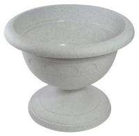 Вазон на ножке низкий 5,3л Колывань мрамор С146