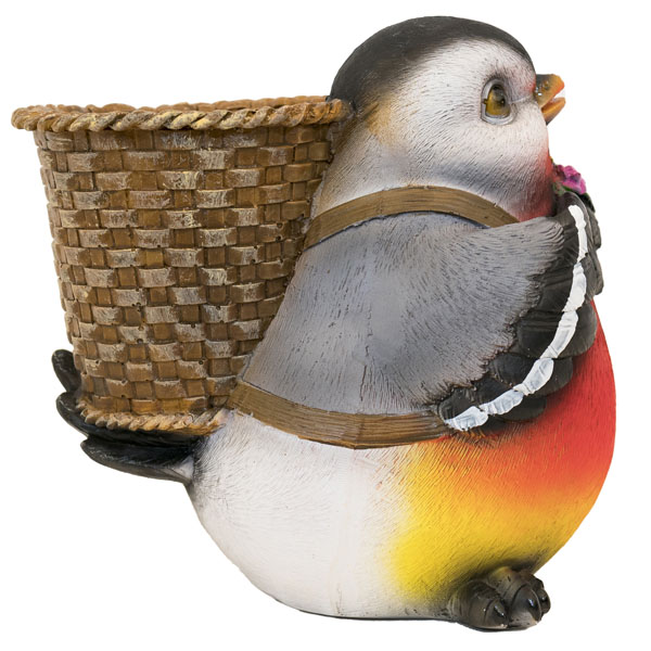 Снегирь с корзинкой на спине H15 718133/К157