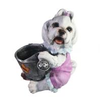 Болонка с лейкой(розовый) L23W21H28 718014/K162