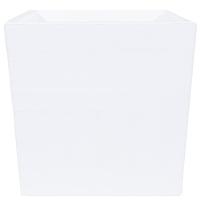 Кашпо Квадро 23,4л белый с вставкой 30*30см КВ30-10