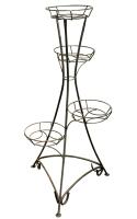 Подставка РЗДИ на 4 горшка круглый прут серебро  104 Подставка РЗДИ на 4 горшка круглый прут серебро  104