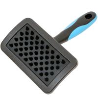 Щетка DeLIGHT резиновая средняя массажная короткий зуб 36834М (Б)/6/Пет Лайн