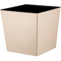 Кашпо Лондон Cube 301*301мм 22л калифорнийский миндаль с вставкой IG7802 /4шт/ПР  Кашпо Лондон Cube 301*301мм 22л калифорнийский миндаль с вставкой IG7802 /4шт/ПР