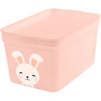 Ящик д/хранения 2,3л Keeplex Happy Кролик розовый зефир LA5123 /11шт/ПР