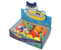 Игрушка для кошек Мяч пробковый Радуга 3,5см 