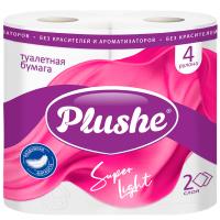 Туалетная бумага 2 слоя "Спасибо за заботу о природе" "Super Ligh"4рулона*15м белый/12шт/16734/1222