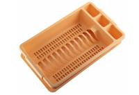 Сушилка д/посуды 1-ярусная бежевый 16014 