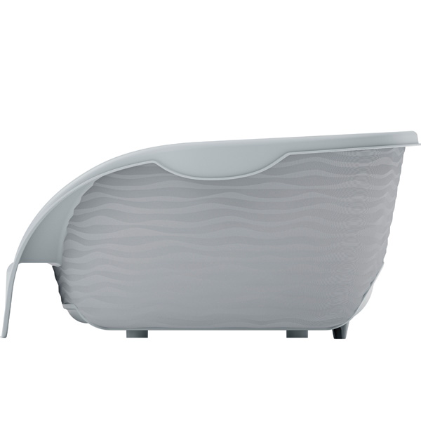 Лежанка пластиковая серый/М8827