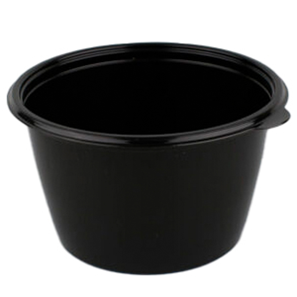 Контейнер 750мл (50шт) с крышкой черный К-144 /300шт/АУ