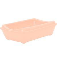 Туалет для кошек Zoo-M глубокий под наполнитель 43*30*12см бежевый/2906