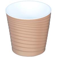 Кашпо Bloom 1,2л латте с вставкой А015 /20шт/Арз