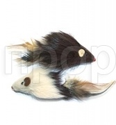 Игрушка для кошек Мышь коричневая с длинным мехом 5см  Игрушка для кошек Мышь коричневая с длинным мехом 5см