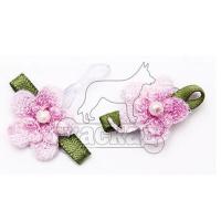 Резинка  Цветочки 2,5*1,5см 2шт/уп  Резинка  Цветочки 2,5*1,5см 2шт/уп