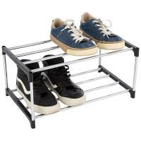 Полка д/обуви 2-х ярусн. 45.5*25.7*20.6см  металл+полипр. 100511/50шт/Рыжий Кот