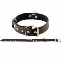 Ошейник кожа 35мм 1сл Стандарт 54-66см черный/010035черн/Дарэлл Ошейник кожа 35мм 1сл Стандарт 54-66см черный/010035черн/Дарэлл