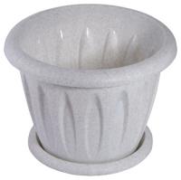 Кашпо "Фелиция" 0,4л мрамор С101М