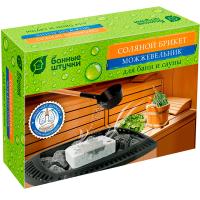 Соляной брикет с травами можжевельник д/бани и сауны Банные штучки 1300г 32256/9шт/Профит 