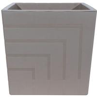 Кашпо Квадро 23,4л фраппе с вставкой 30*30см