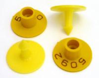 Бирка круглая д/овец из пластика с номером/100шт/