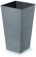 Кашпо Рапис 57см 15л матовое серый с вставкой 07050 /5шт/Арз