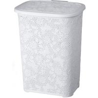 Корзина д/белья Бабочка 60л белый 16032 /5шт/Арз