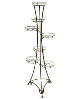 Подставка РЗДИ на 7 горшков круглый прут серебро107 Подставка РЗДИ на 7 горшков круглый прут серебро107