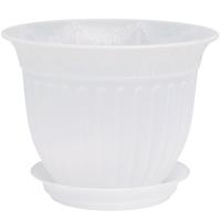 Цветочный горшок Виноград 2,25л прозрачный с поддоном 5PL0148  Цветочный горшок Виноград 2,25л прозрачный с поддоном 5PL0148