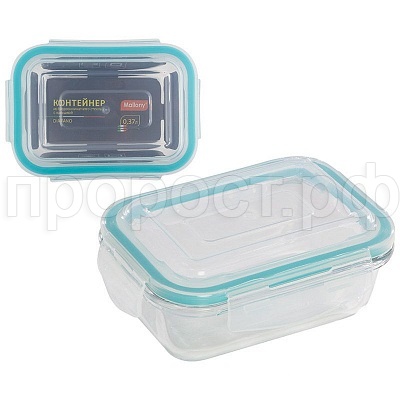 Контейнер "DIAFANO" 0,370л жаропрочного стекла с крышкой Mallony Контейнер "DIAFANO" 0,370л жаропрочного стекла с крышкой Mallony
