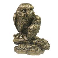 Фигура Сова с совенком (золото) L10W11H14 713891/D132