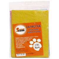 Салфетка д/уборки 30*38см (3шт) вискоза 310215/100шт/Рыжий Кот