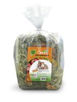 Сено луговое отборное для грызунов с яблоком и морковью Зверье мое 500гр