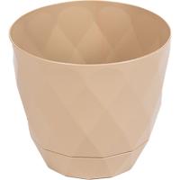 Кашпо Ромбики 1,3л кофе с прик.под. А268 /60шт/Арз