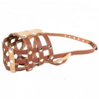 Намордник для собак кожа  №4 38-11см