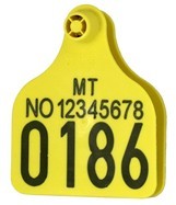 Бирка д/молочных коров 7,4*9,6 с №7 100шт