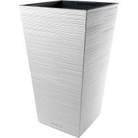 Кашпо квадрат La Decoro 37*68см (34,5л) максимум белый с вставкой КШ-2687 /1шт/ПП