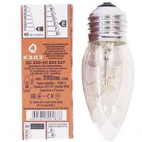 Лампа накаливания свеча КЭЛЗ ДС 230-40 В36 Е27 Лампа накаливания свеча КЭЛЗ ДС 230-40 В36 Е27