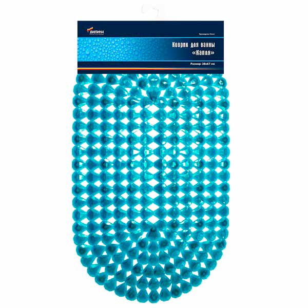 Коврик для ванной 38*69см "Капля" 6804-mix 