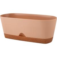 Кактусница 25см WOOD Амстердам 1,7л молочный шоколад с под. IG6103 /6шт/ПР