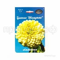 Цинния Мишутка лимонная 201 Каприс