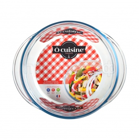 Кастрюля стеклянная  круглая 2,3л O CUISINE