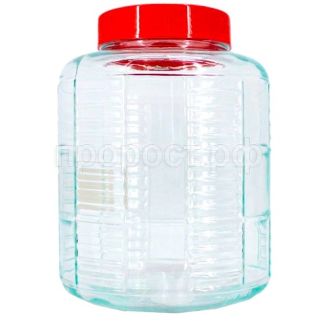 Стеклобанка 12 литров с гидрозатвором