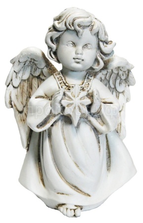 Фигура Ангелочек со звездочкой L11W8H15см антик 626425/А027