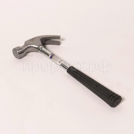 Молоток с гвоздодером 450 гр HAM45CL металлическая обрезиненная рукоятка /6/36шт/354109/PARK