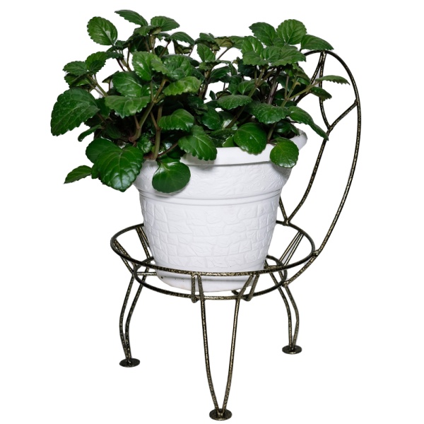 Подставка Настольная РЗДИ Стульчик 1 горшок бронза Подставка Настольная РЗДИ Стульчик 1 горшок бронза