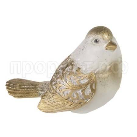 Птичка красивая (золото) L9W12H9см 626777/W069