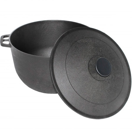 Казан 15л чугунный D36 походный с крышкой  Казан 15л чугунный D36 походный с крышкой