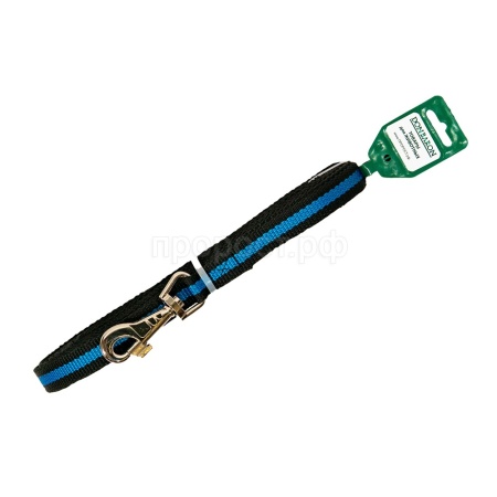 Поводок капрон 20мм*10м черный с синей полосой  DONBARON Поводок капрон 20мм*10м черный с синей полосой  DONBARON