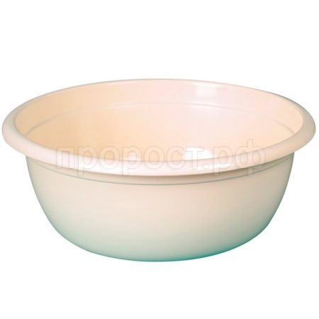 Таз 8л круглый слоновая кость 03023 /10шт/Арз